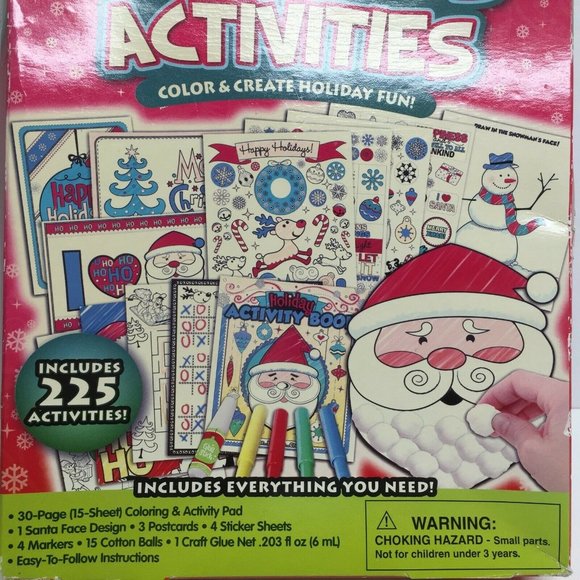 Kid Christmas Activities 225 Holiday Crafts Everything You Need Included 5+ Fun - Picture 6 of 9